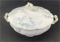 * Covered serving dish Hanley England  Handle on