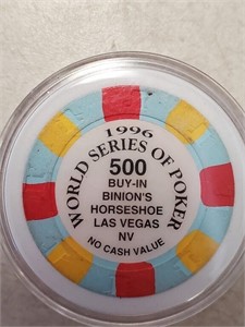 1996 World Series of Poker 500 Buy In Chip
