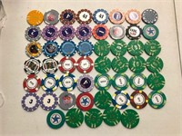 53 Various Foreign, Cruise And Advertising Chips
