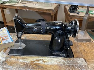 SEWING MACHINE BY SINGER WITH VINTAGE STAND SERIAL