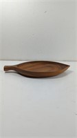 Monkey Pod Wooden Leaf Tray Platter Philippines