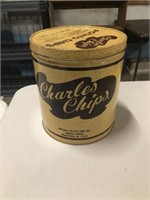 Original vintage Charles Chips can
