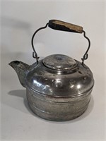 Vintage plated copper kettle