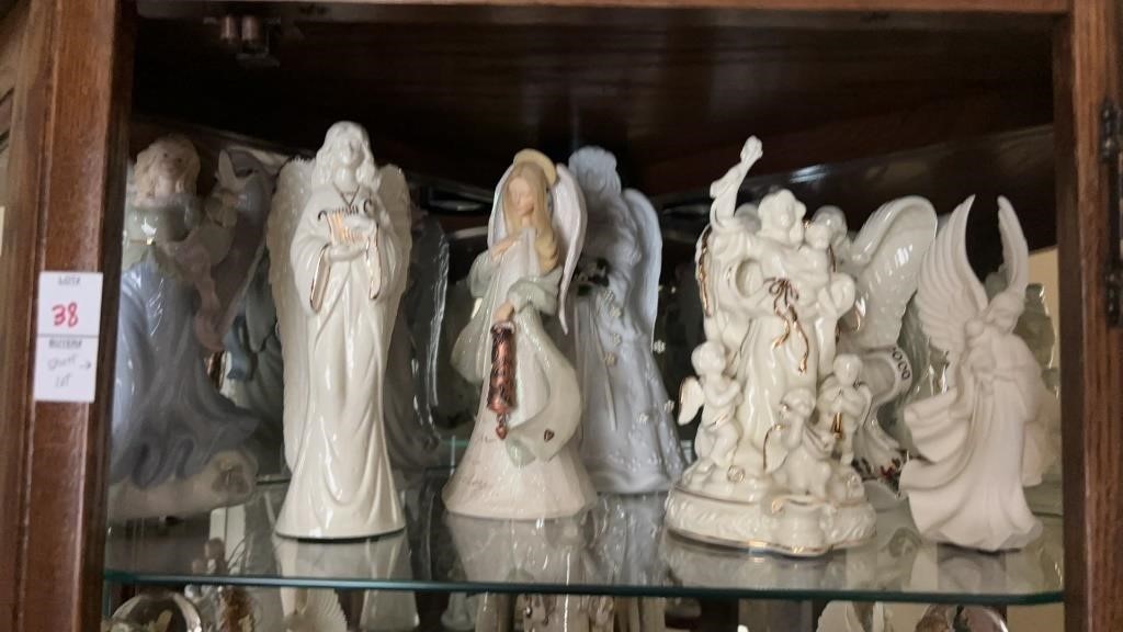 Shelf Lot of Assorted Decorative Angels