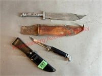 Case XX Fixed Blade Knife & Vintage Mexican Knife