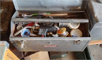 Metal Toolbox with Torch Soldering Items
