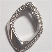 $200 Silver Diamond Pendant