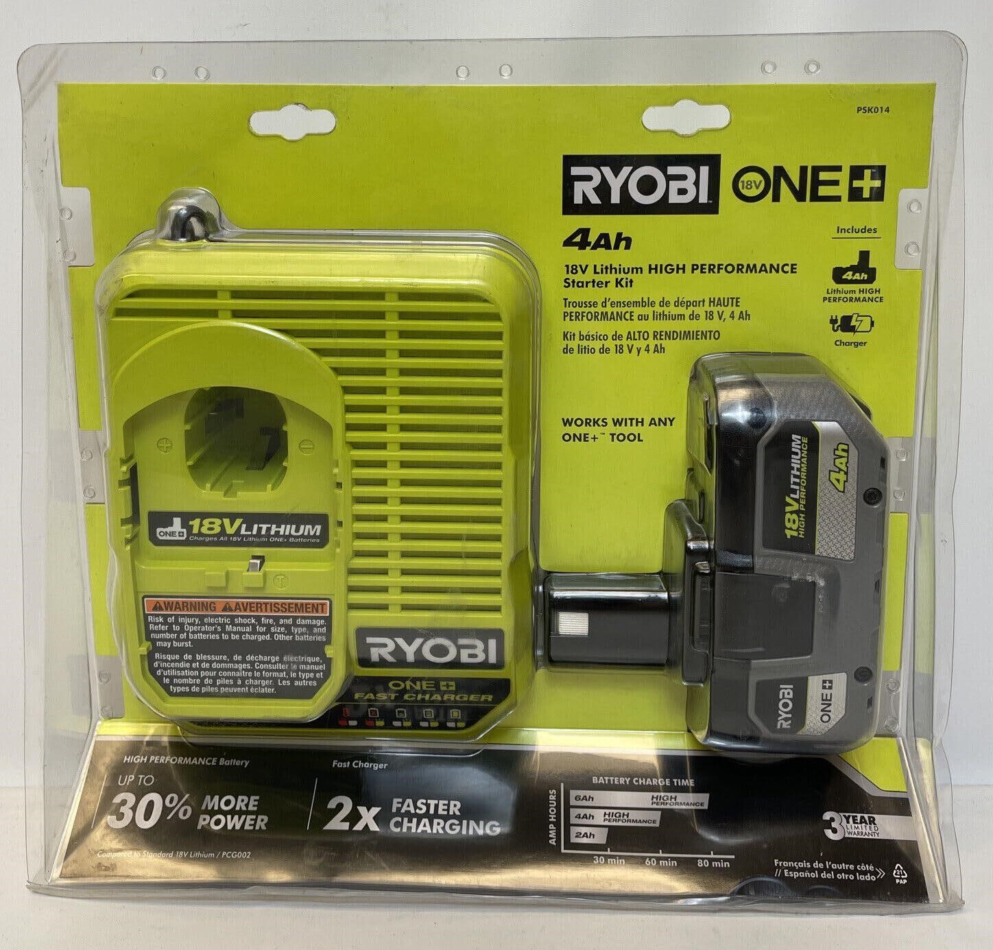 Ryobi  4Ah 18V Lithium High Performance Kit