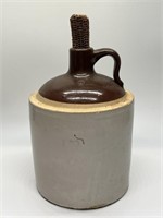 Antique Stoneware 10in Whiskey Jug