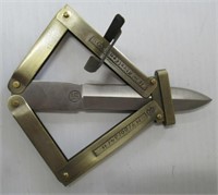 Brass Scales Scissor Action Para Trooper Knife