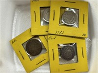 7 Pcs. 2-cent Piece & Shield Nickels