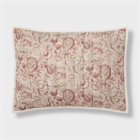 Paisley Printed Quilt Sham Cream - Threshold