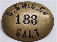 G. & Mcc. Co 188 Galt Pin