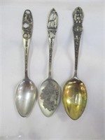 3pc Vintage Louisiana Sterling Silver Spoons