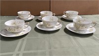 Vinatge Limoges 6 Tea Cup Navi Land Co.