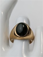 10KT GOLD ONYX RING