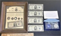 Silver Certificates; Coins; US Currency Lot