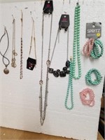 Group of necklaces and bracelets some are