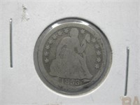 1853 w/ Arrows Silver USA Seated Liberty Dime