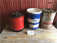 3 OIL CANS