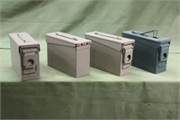 (4) Metal Ammo Cans