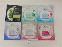 6PCS GARNIER FACIAL SHEET MASK