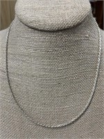 18' Sterling Silver Rope Chain Necklace