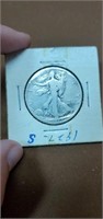 1927 S silver walking liberty half dollar