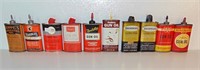 VINTAGE GUN OIL TIN CANS  GUN CLEANING ACCESSORIES