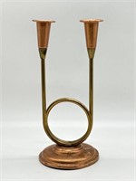 Vintage Coppercraft Copper/Brass Candle Holder