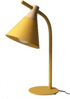 Desk Light  Metal Base  Yellow Reading Lamp