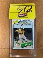 1980 RICKY HENDERSON #482 TOPPS ROOKIE CARD