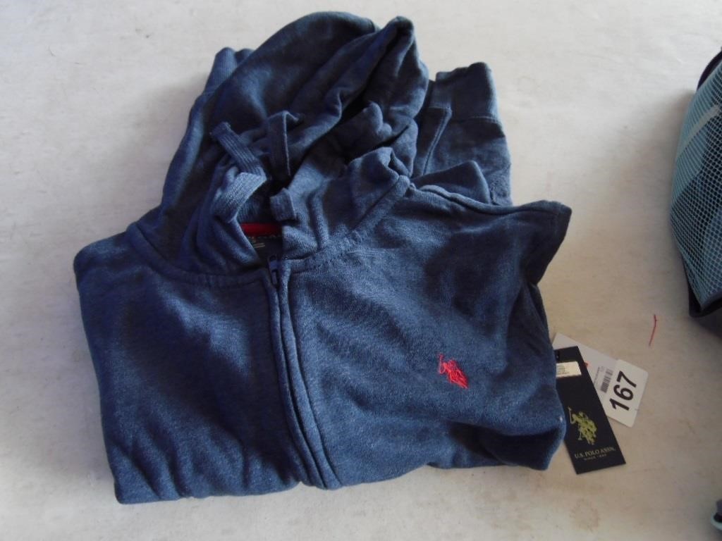 US POLO HOODIE, SIZE SMALL, NEW WITH TAGS
