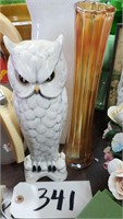 Carnival Vase, Owl Figure