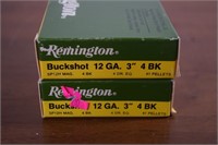 2- Full Boxes Remington Buckshot 12 Ga.