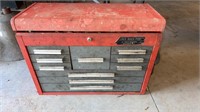 Red Metal Tool Box W/Tool Contents
