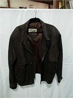 Leather jacket with exploration label size XL