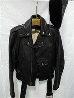 Leather jacket with Lesco Leathers label size