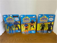 3 DC Super Powers 4in Figures, Deathstroke,
