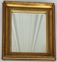Mirror with Gold Toned Frame