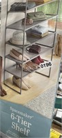 SPACE MAKER 6 TIER SHELF RETAIL $60