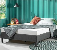 ZINUS Upholstered Platform Bed Frame, Grey, Full