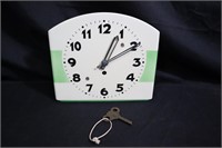 Beautiful porcelain kitchen clock mid C