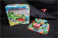 Vacation land express Japan tin wind up toy