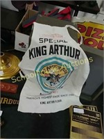 Vintage King Arthur flour apron advertising