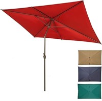 Ogrmar 6.5x10ft Patio Umbrella Rectangular Outdoor