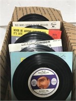 BOX LOT MISC 45 RECORDS-SOME ELVIS