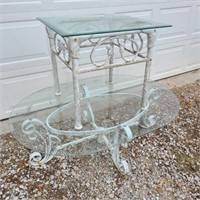 Vintage White Metal & Iron Tables