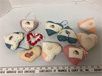 small heart pillows ornaments