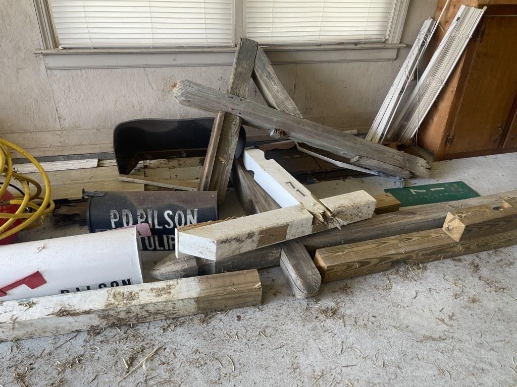 Scrap Wood And Mailbox Post